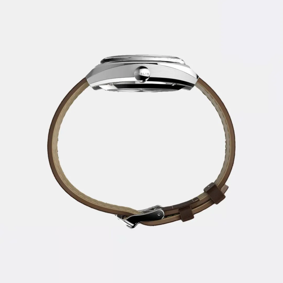 Marlin Sub-Dial Automatic 39mm Leather Strap Watch