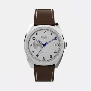 Marlin Sub-Dial Automatic 39mm Leather Strap Watch