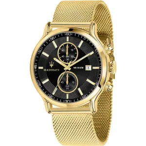 Maserati - Epoca Gold Tone Steel Mesh Watch R8873618014