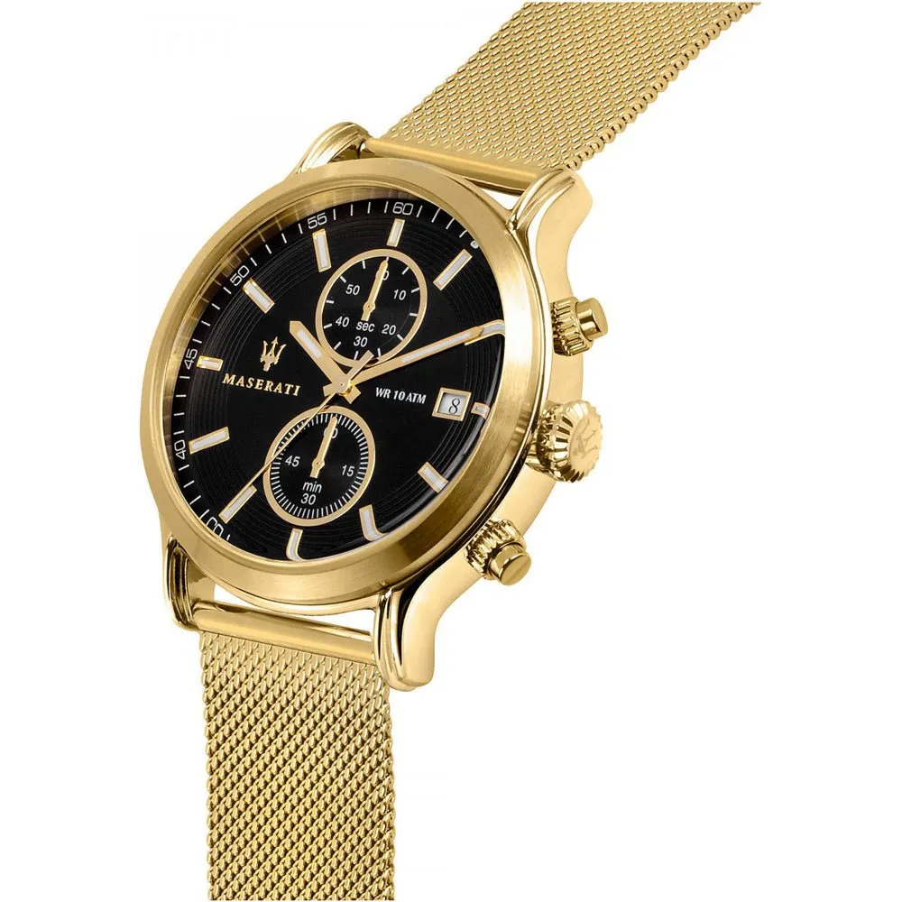 Maserati - Epoca Gold Tone Steel Mesh Watch R8873618014