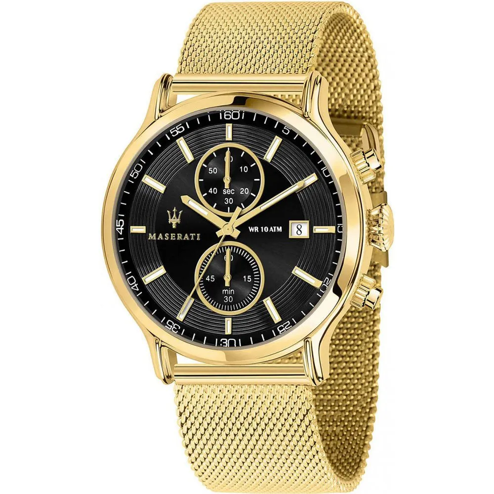 Maserati - Epoca Gold Tone Steel Mesh Watch R8873618014