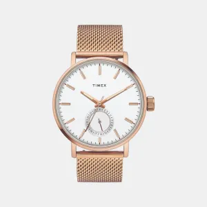 Men White Analog Stainless Steel Watch TWEG20002