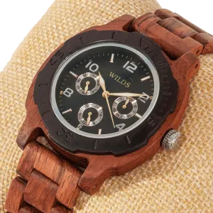 Men's Multi-Function Custom Kosso Wooden Watch - Personalize Your