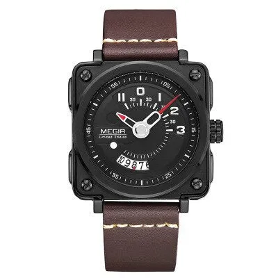 Men's Square Dial Elegant Quartz Watches