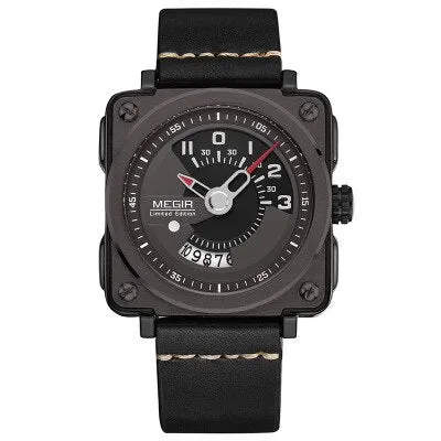 Men's Square Dial Elegant Quartz Watches
