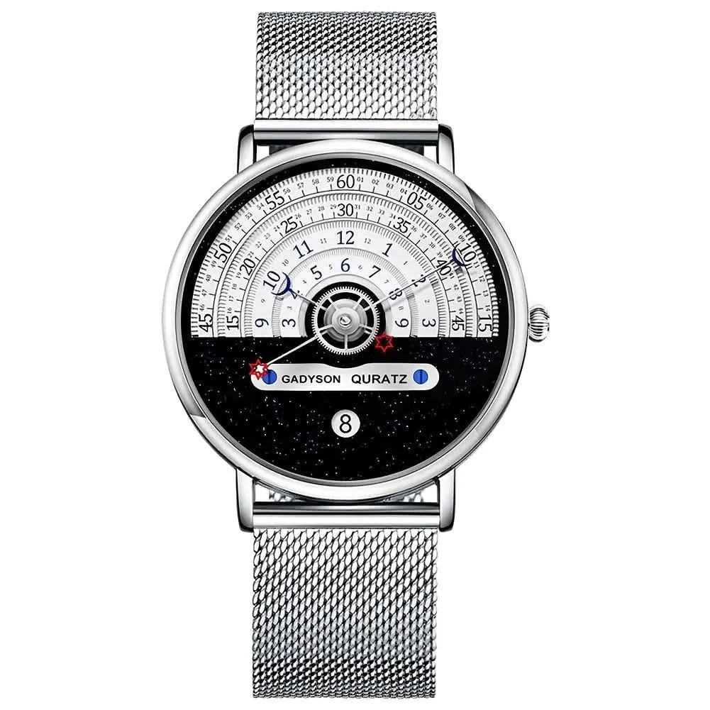 Men’s Stainless Steel Mesh Quartz Watch