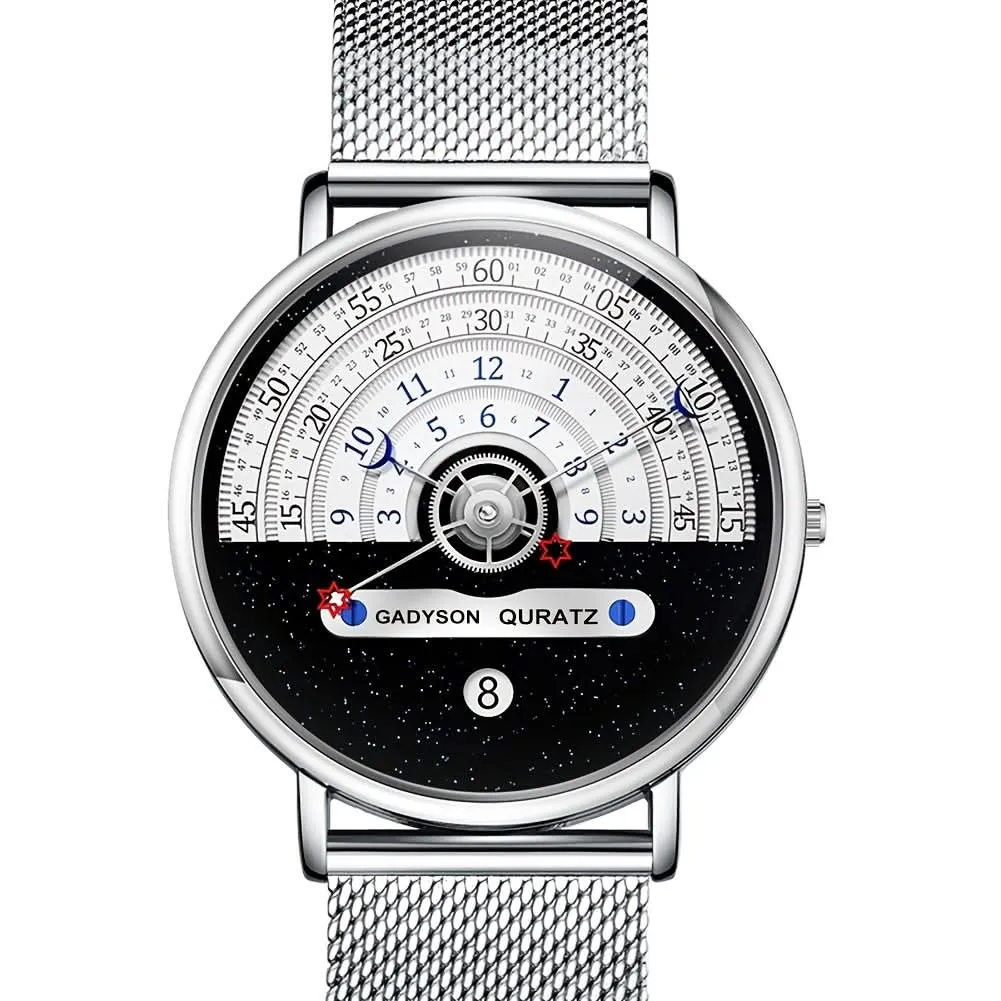 Men’s Stainless Steel Mesh Quartz Watch