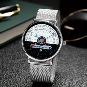 Men’s Stainless Steel Mesh Quartz Watch