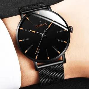 men's watches stainless mesh straps analog usa quartz wristwatch ✈️ free.shipping