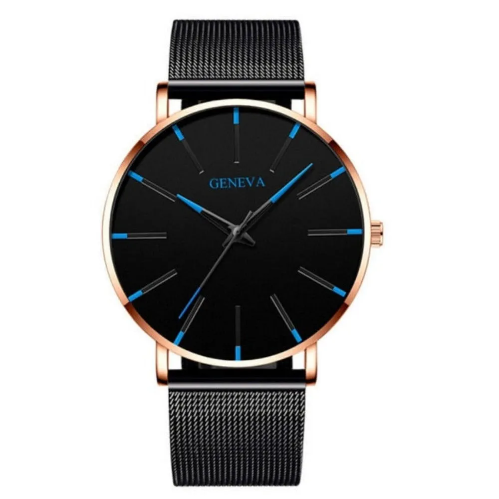 men's watches stainless mesh straps analog usa quartz wristwatch ✈️ free.shipping