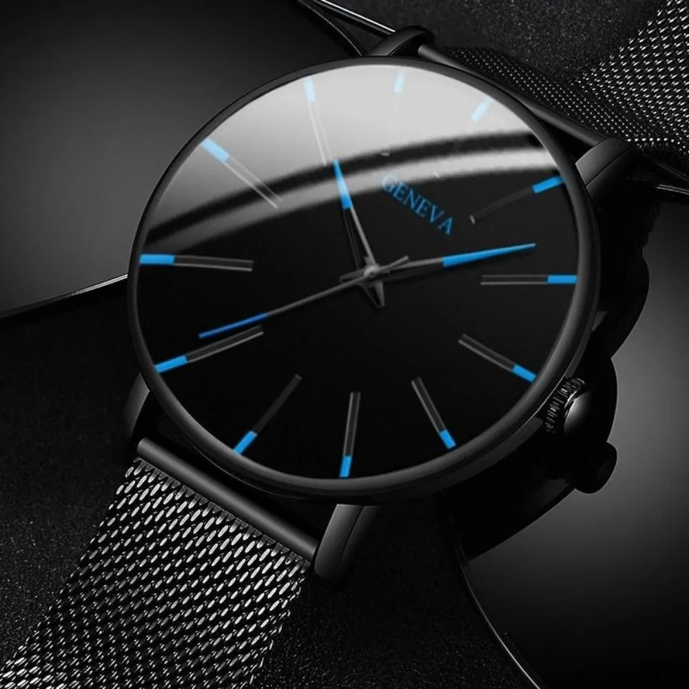 men's watches stainless mesh straps analog usa quartz wristwatch ✈️ free.shipping