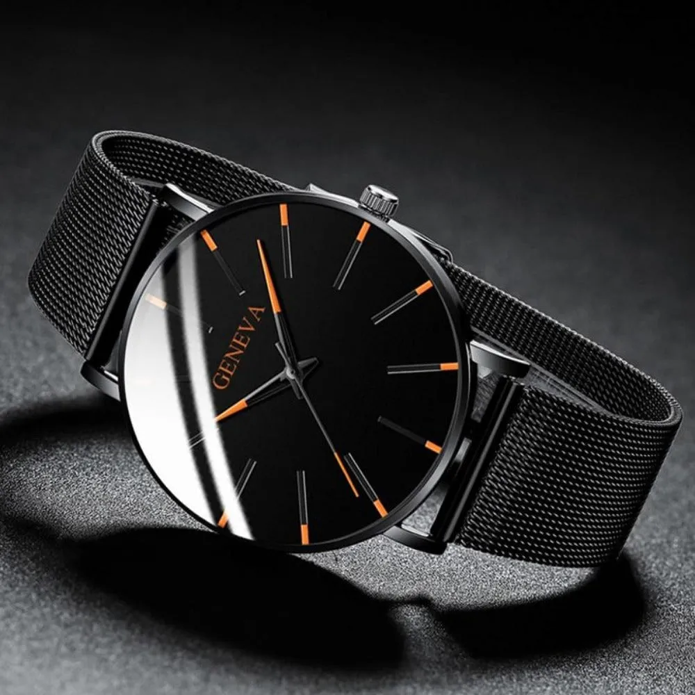 men's watches stainless mesh straps analog usa quartz wristwatch ✈️ free.shipping