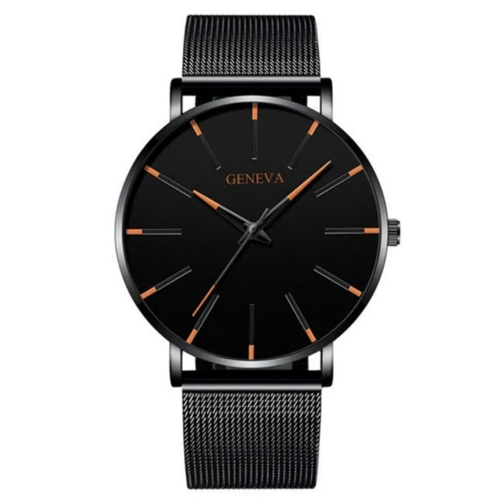 men's watches stainless mesh straps analog usa quartz wristwatch ✈️ free.shipping