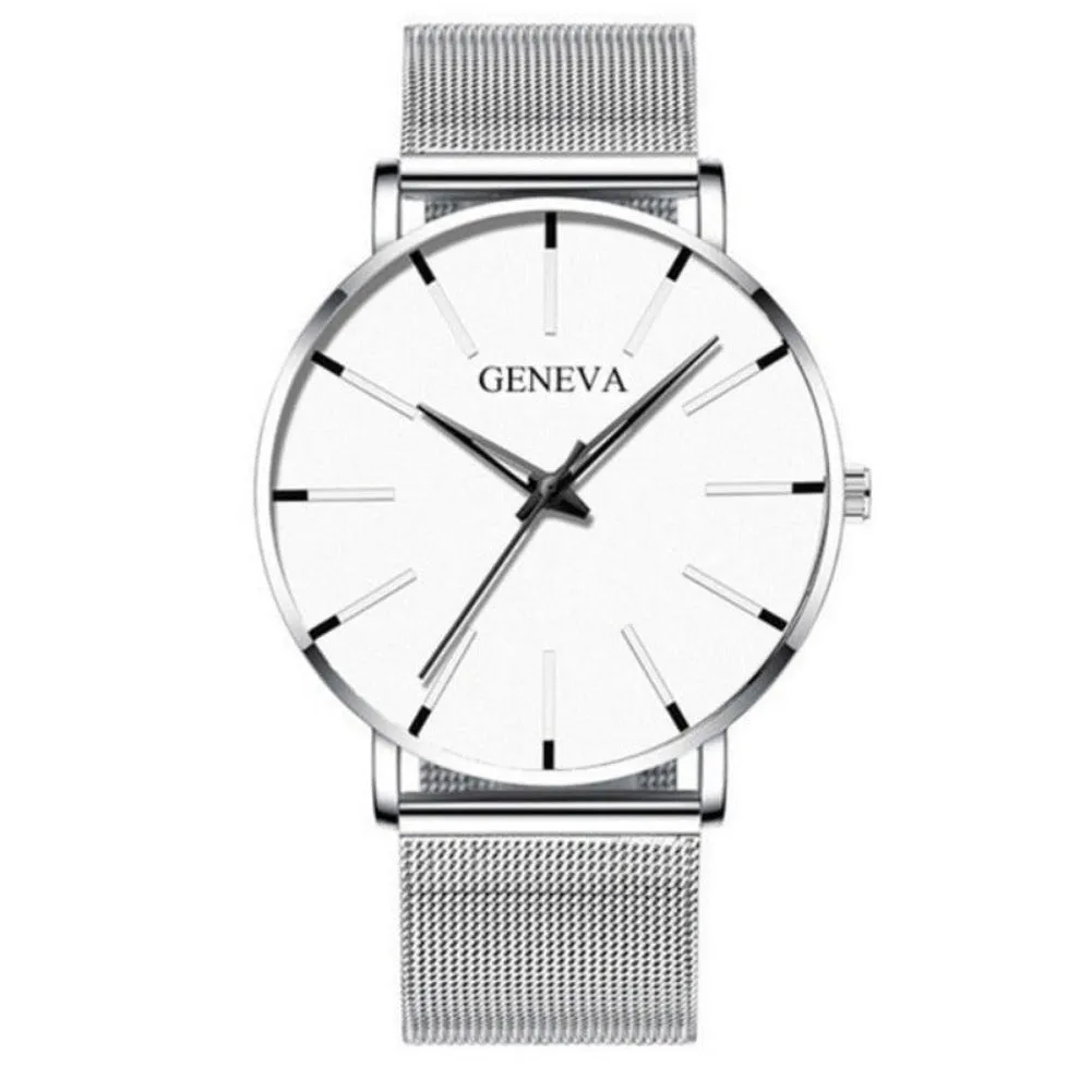men's watches stainless mesh straps analog usa quartz wristwatch ✈️ free.shipping