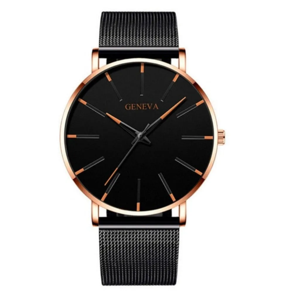 men's watches stainless mesh straps analog usa quartz wristwatch ✈️ free.shipping
