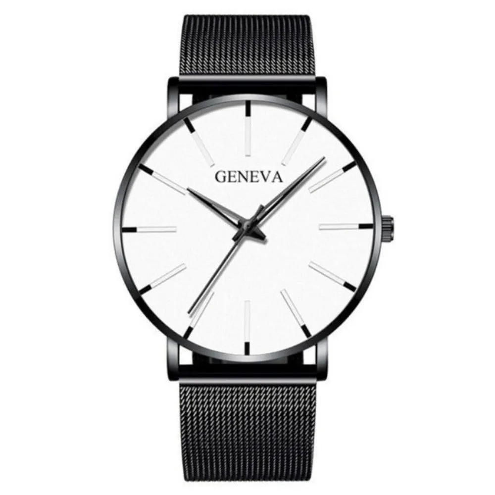 men's watches stainless mesh straps analog usa quartz wristwatch ✈️ free.shipping