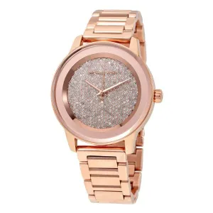 Michael Kors Kinley Rose Gold Stainless Steel Crystal Pave Dial Quartz Watch for Ladies - MK6210 Michael Kors Kinley Rose Gold Stainless Steel Crystal Pave Dial Quartz Watch for Ladies - MK6210
