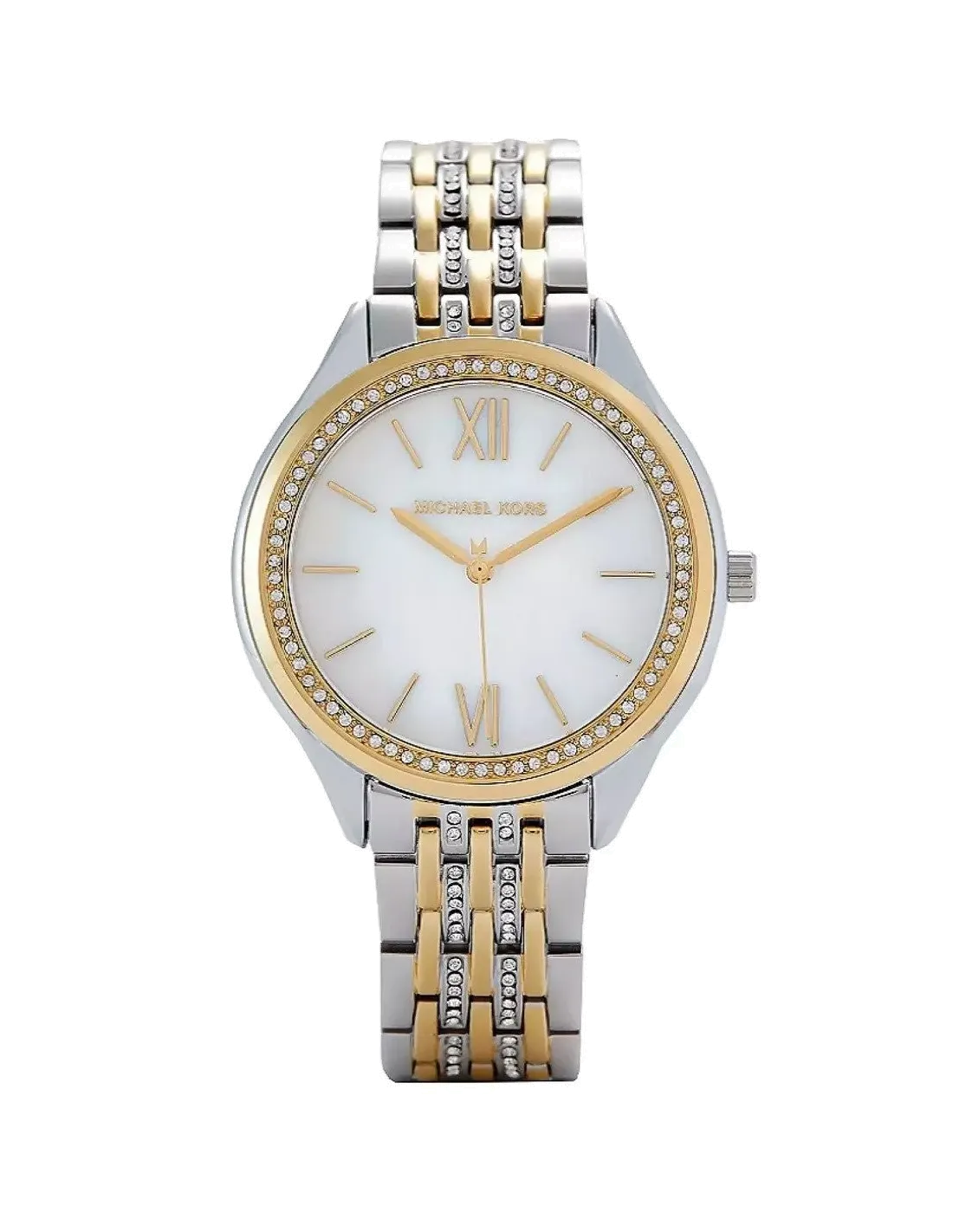 Michael Kors - Women’s Quartz Stainless Steel Silver White 36mm Watch MK7084