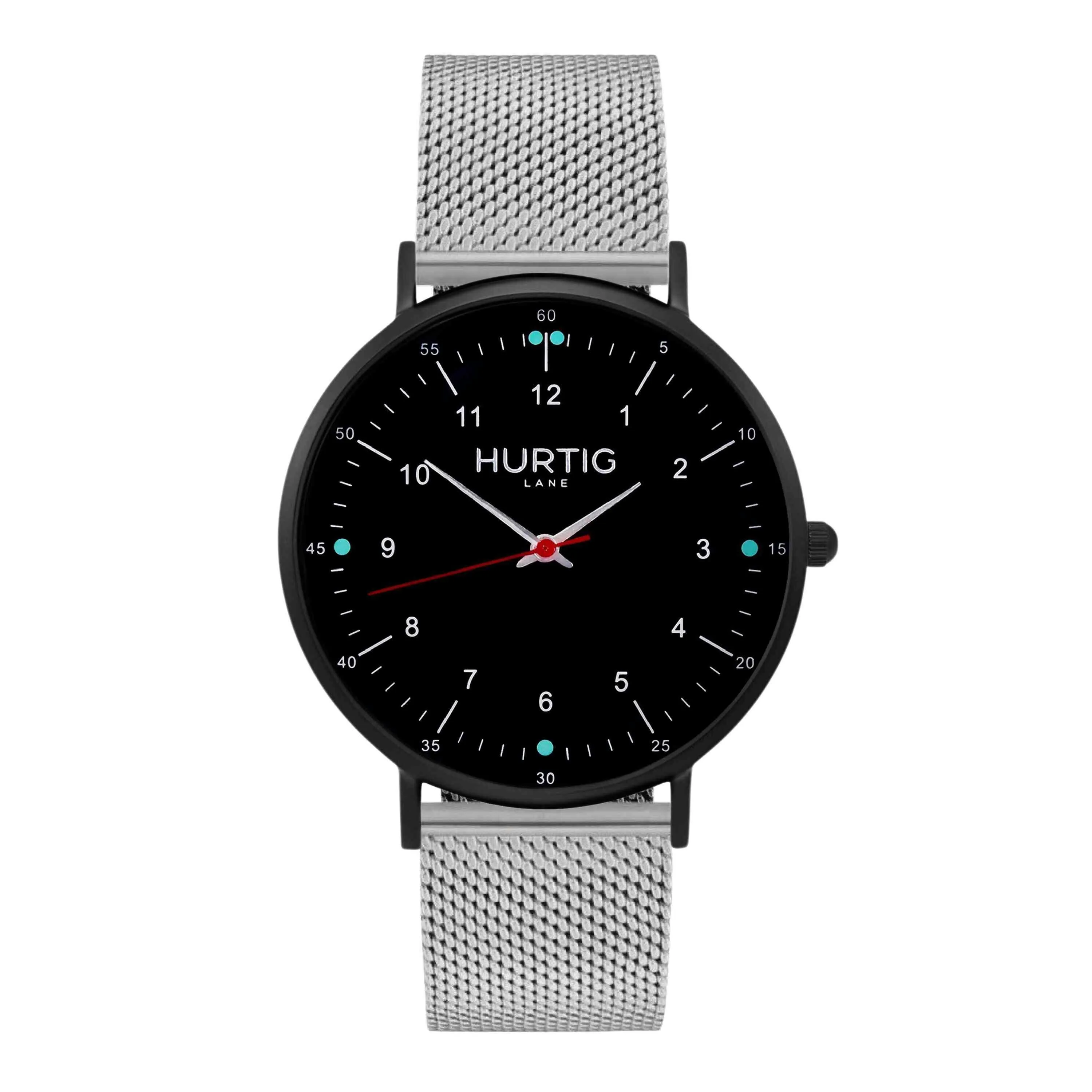 Moderno Stainless Steel Watch All Black & Gold