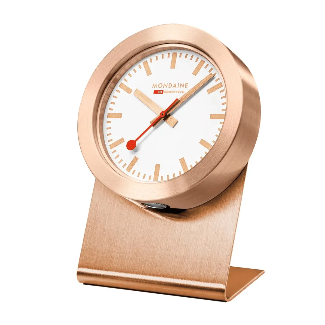 Mondaine - Official Swiss Railways Magnetic Desk Clock Rose Gold A660.30318.82SBK