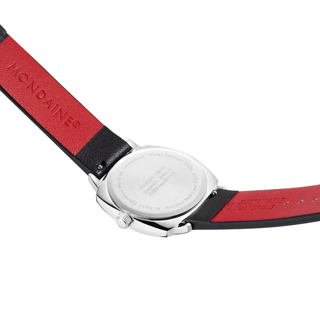 MONDAINE PETITE CUSHION, BLACK, 31 MM- MSL.31110.LBV
