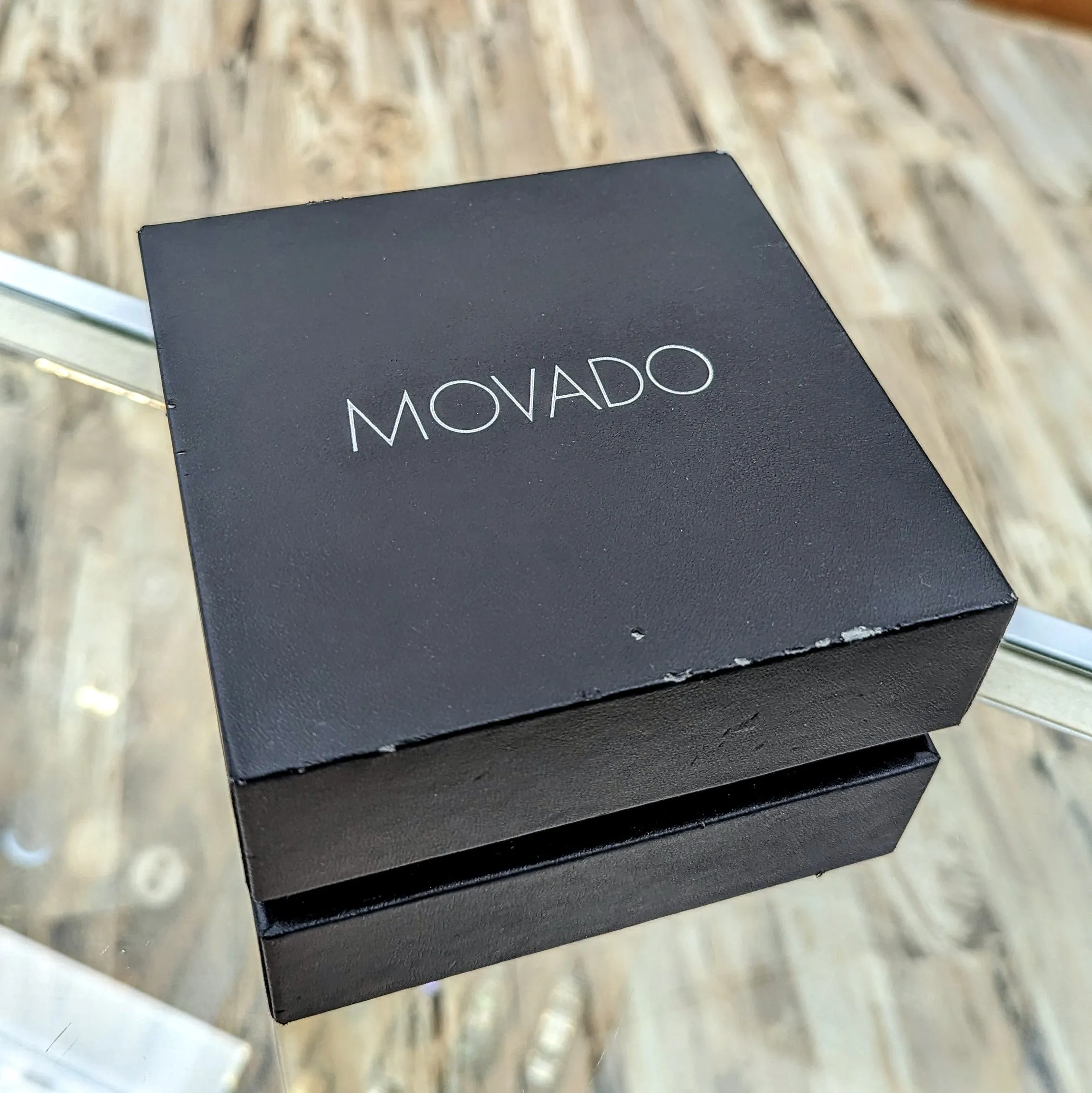 MOVADO Quadro Watch Date Indicator Two-Tone Case S.S. Bracelet Ref. 0606480 - In BOX!