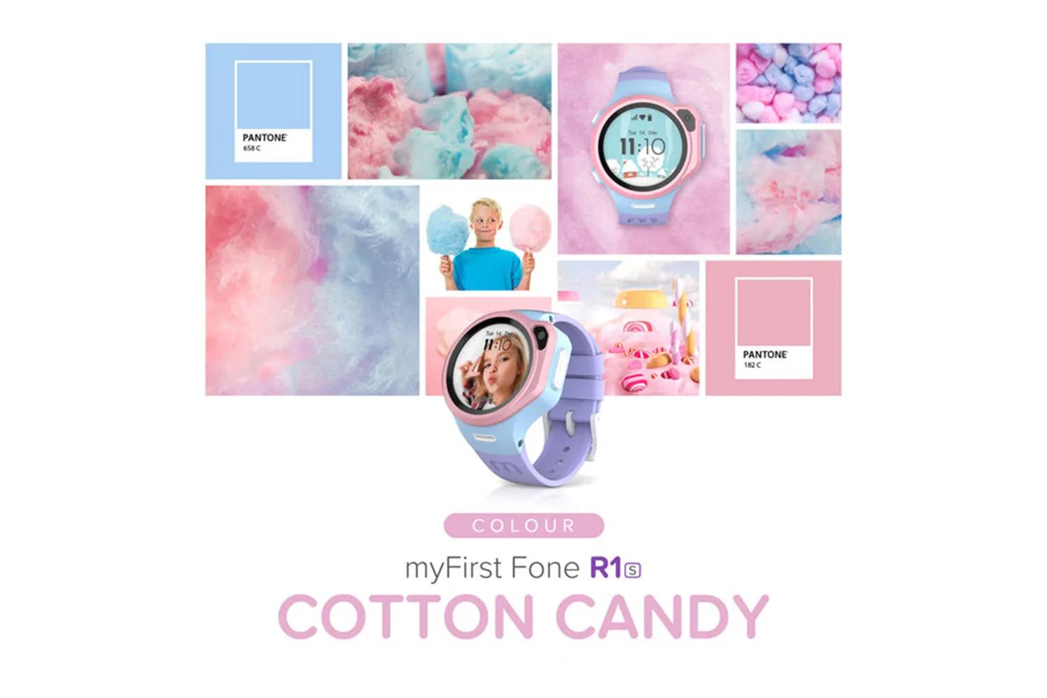MyFirst Fone R1s 4G Kids Smart Watch | Cotton Candy Mix