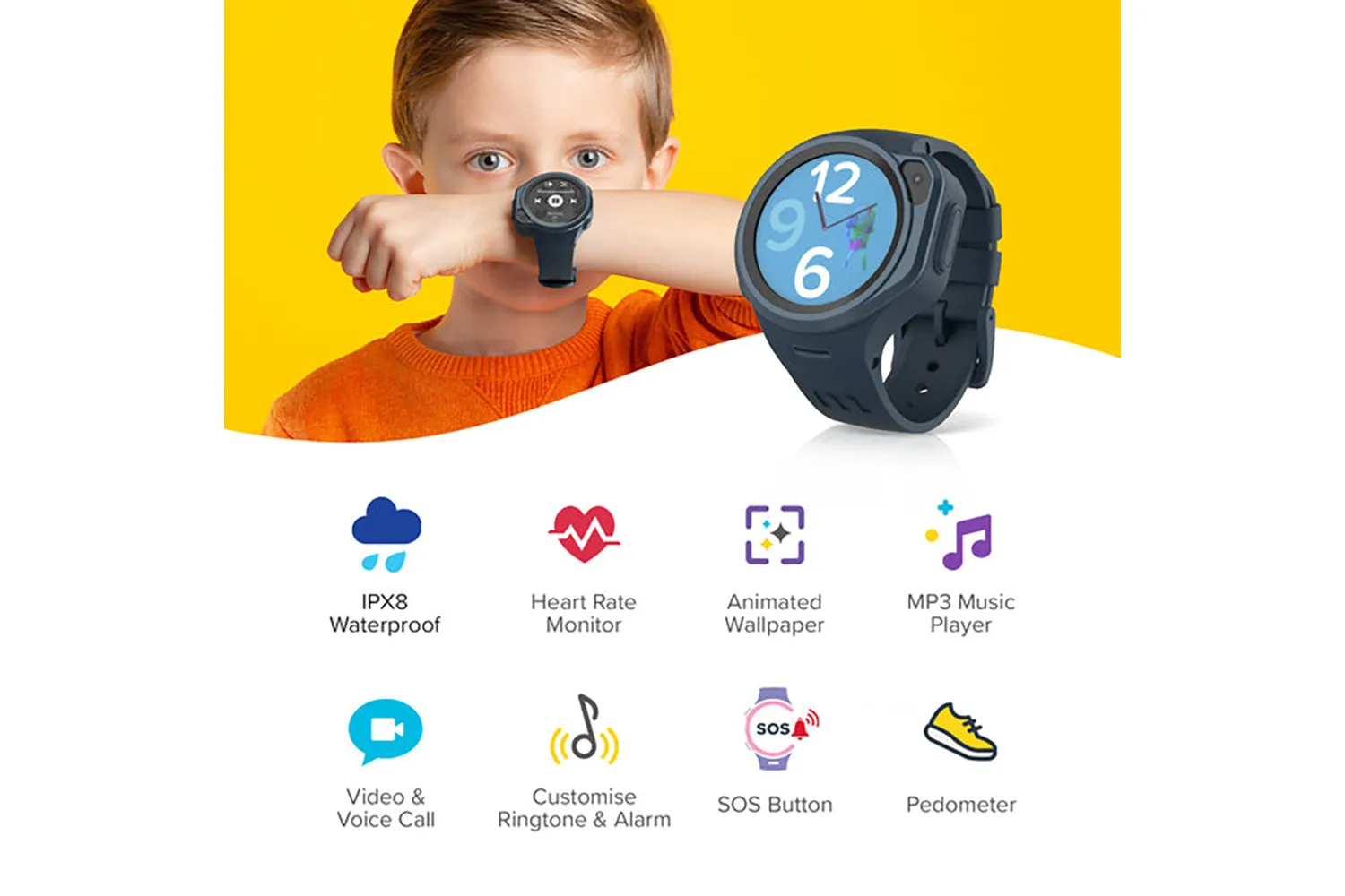 MyFirst Fone R1s 4G Kids Smart Watch | Cotton Candy Mix