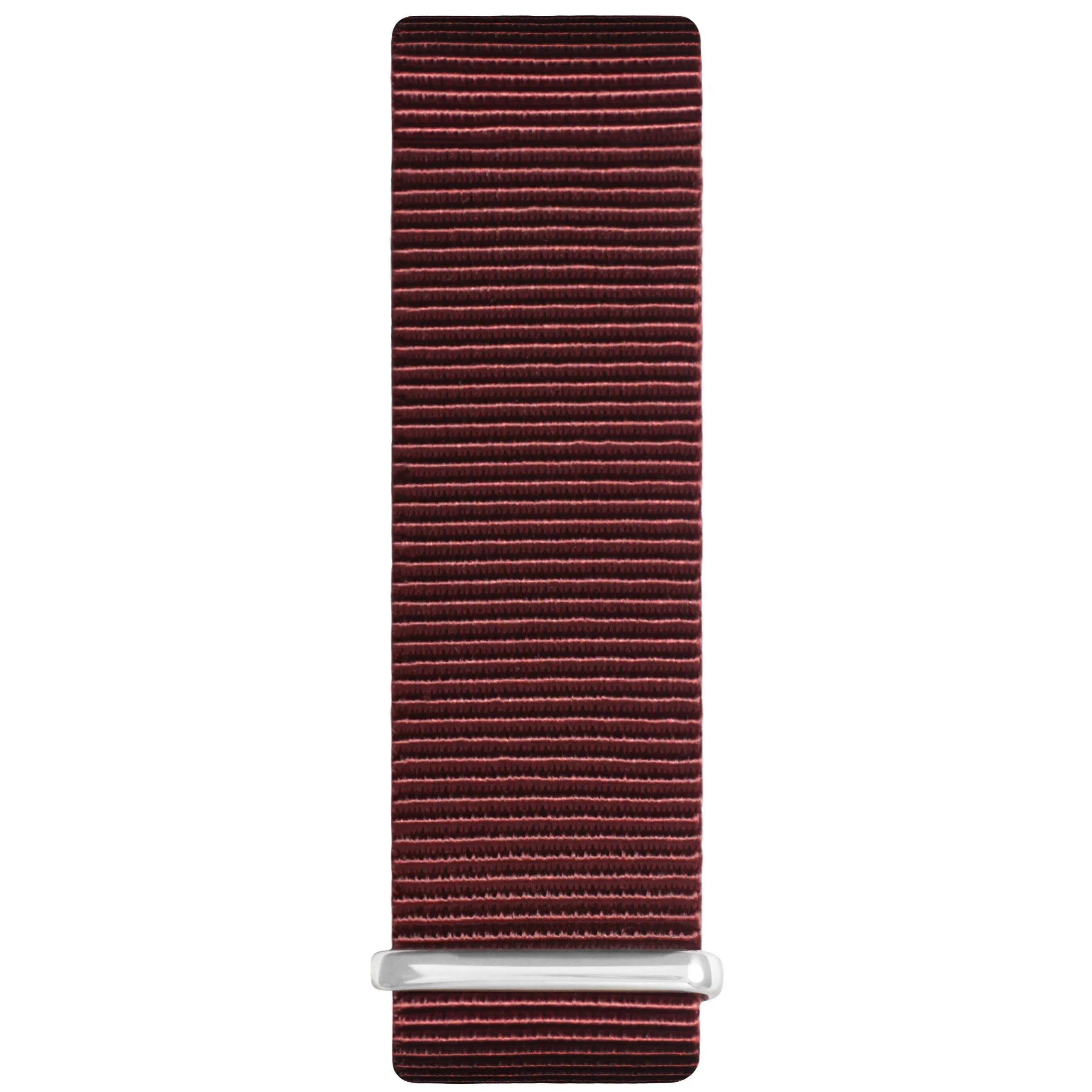 Nato Watch Strap- Maroon & Silver