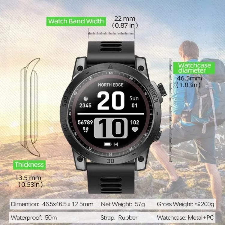 NORTH EDGE CROSS FIT3 Stylish Bluetooth Sports Smart Watch with Advanced Health Monitoring and Multiple Activity Modes