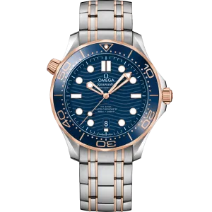 Omega Seamaster Diver 300M 42 mm, steel - Sedna™ gold on steel - Sedna™ gold