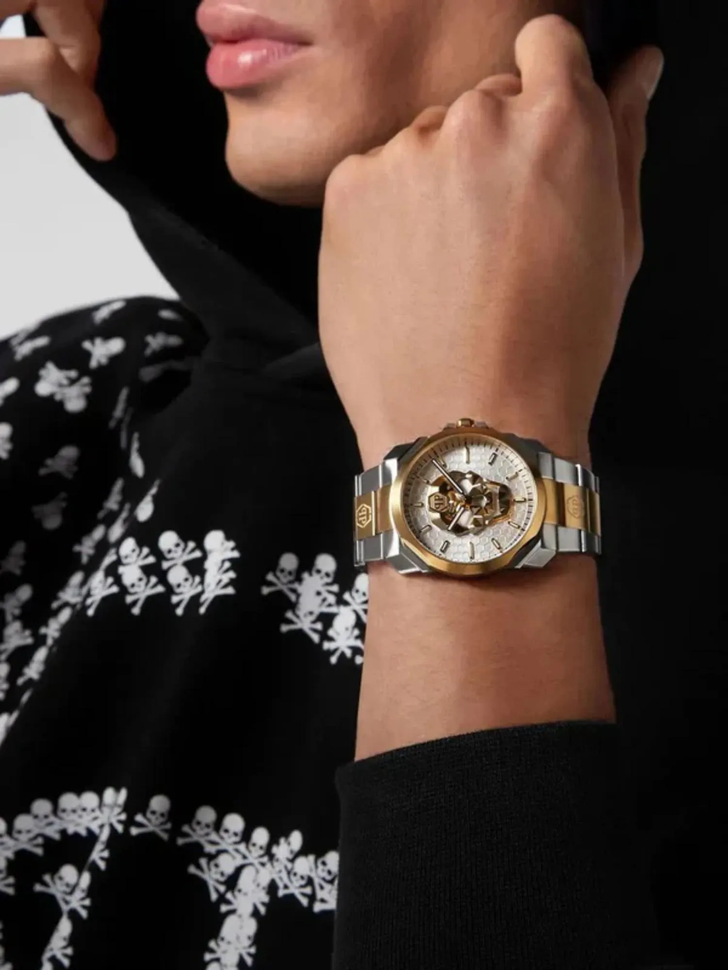 Philipp Plein Men 40 mm Size White Dial Analog Watch - PWLAA0722