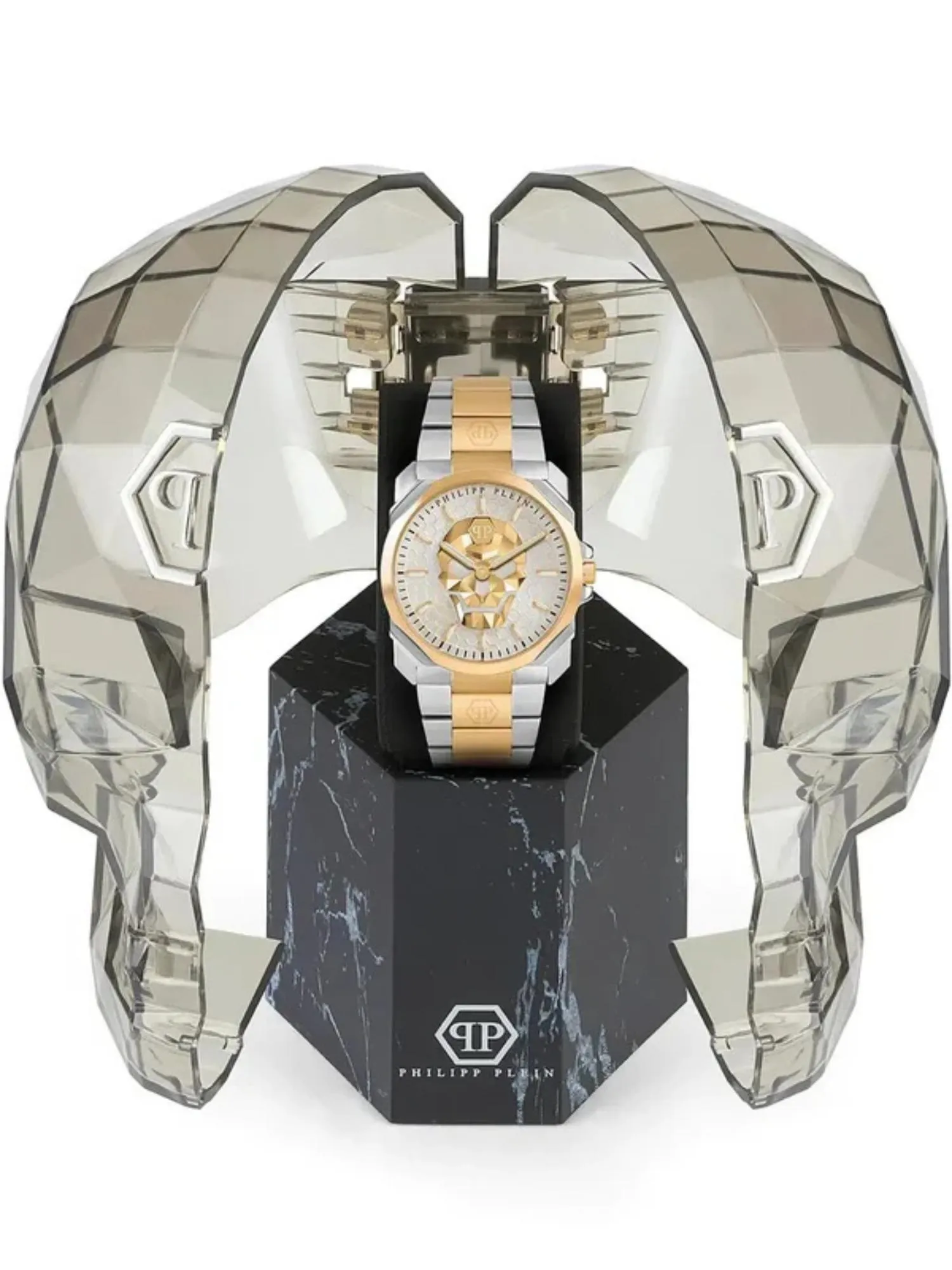 Philipp Plein Men 40 mm Size White Dial Analog Watch - PWLAA0722