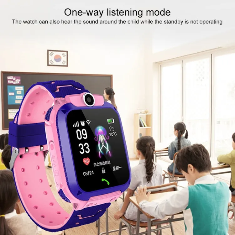 Q120 1.44 inch Color Screen Smartwatch for Children IP67 Waterproof, Support LBS Positioning / Two-way Dialing / One-key First-aid / Voice Monitoring / Setracker APP(Pink)