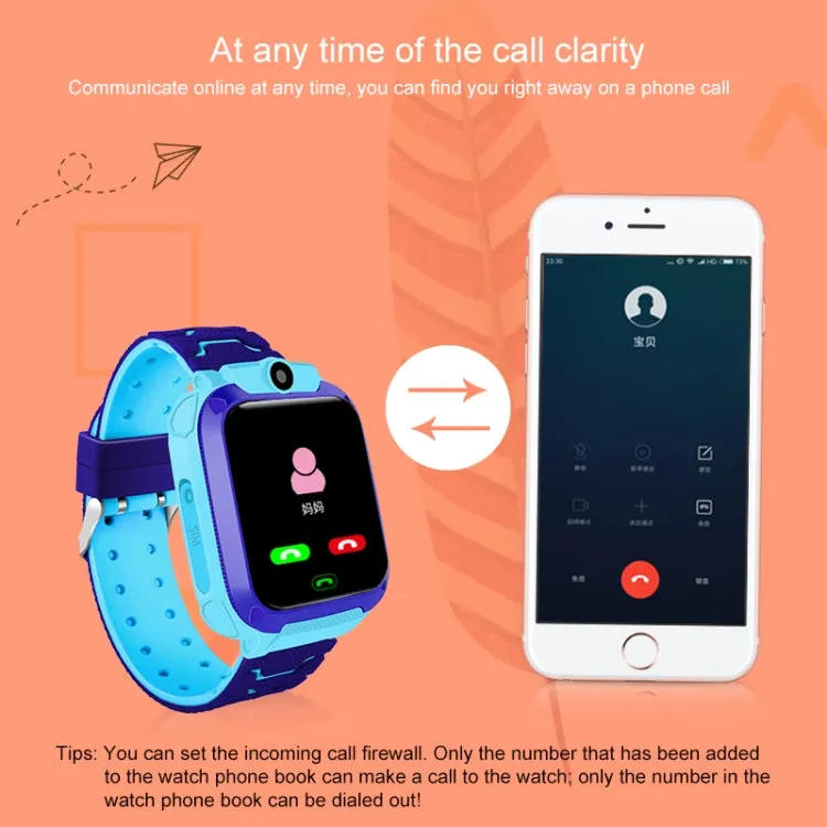 Q120 1.44 inch Color Screen Smartwatch for Children IP67 Waterproof, Support LBS Positioning / Two-way Dialing / One-key First-aid / Voice Monitoring / Setracker APP(Pink)
