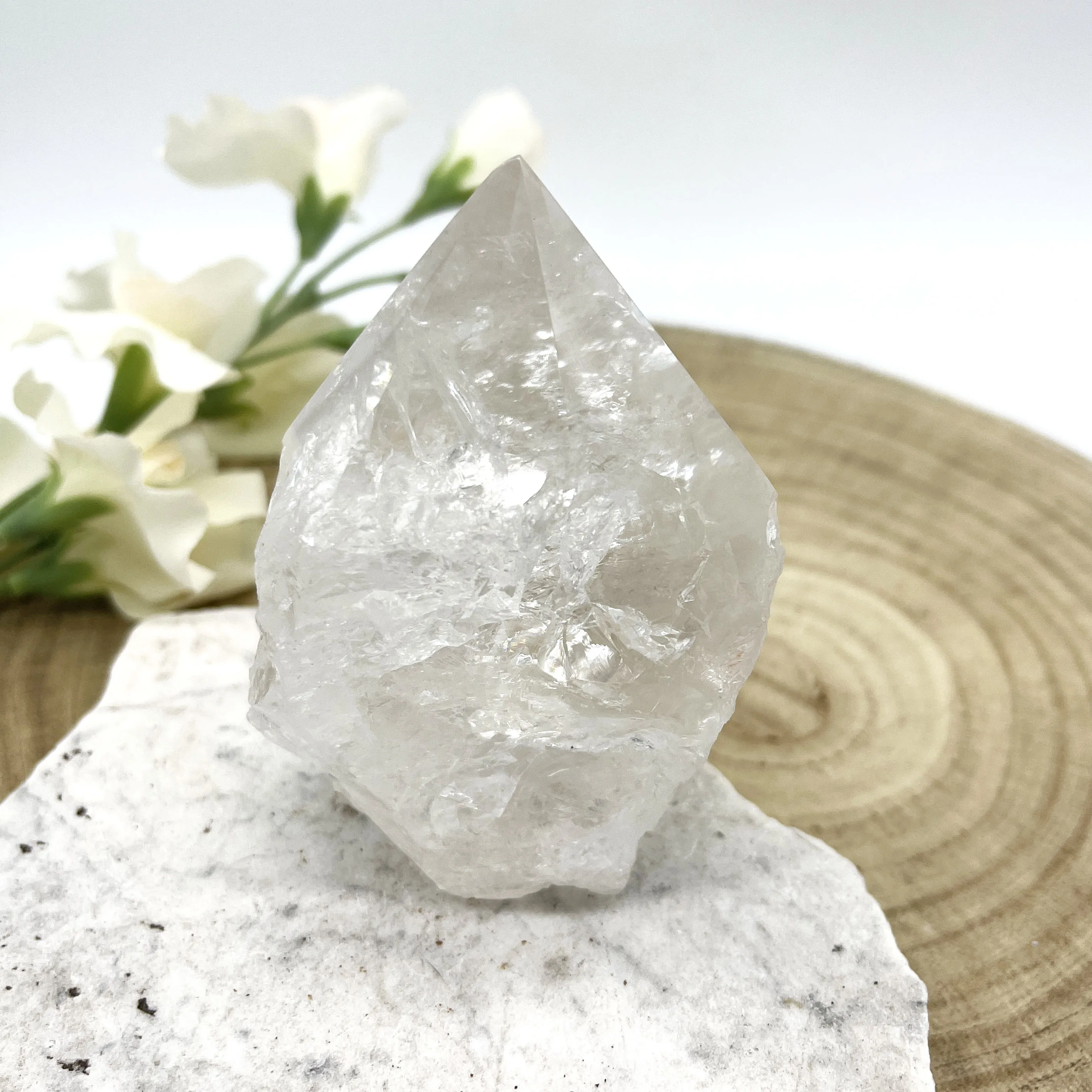 Quartz Polished Point Rough 6