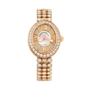 Regent Duchess 2833 Luxury Diamond Watch for Women - 28 x 33 mm Rose Gold - Backes & Strauss