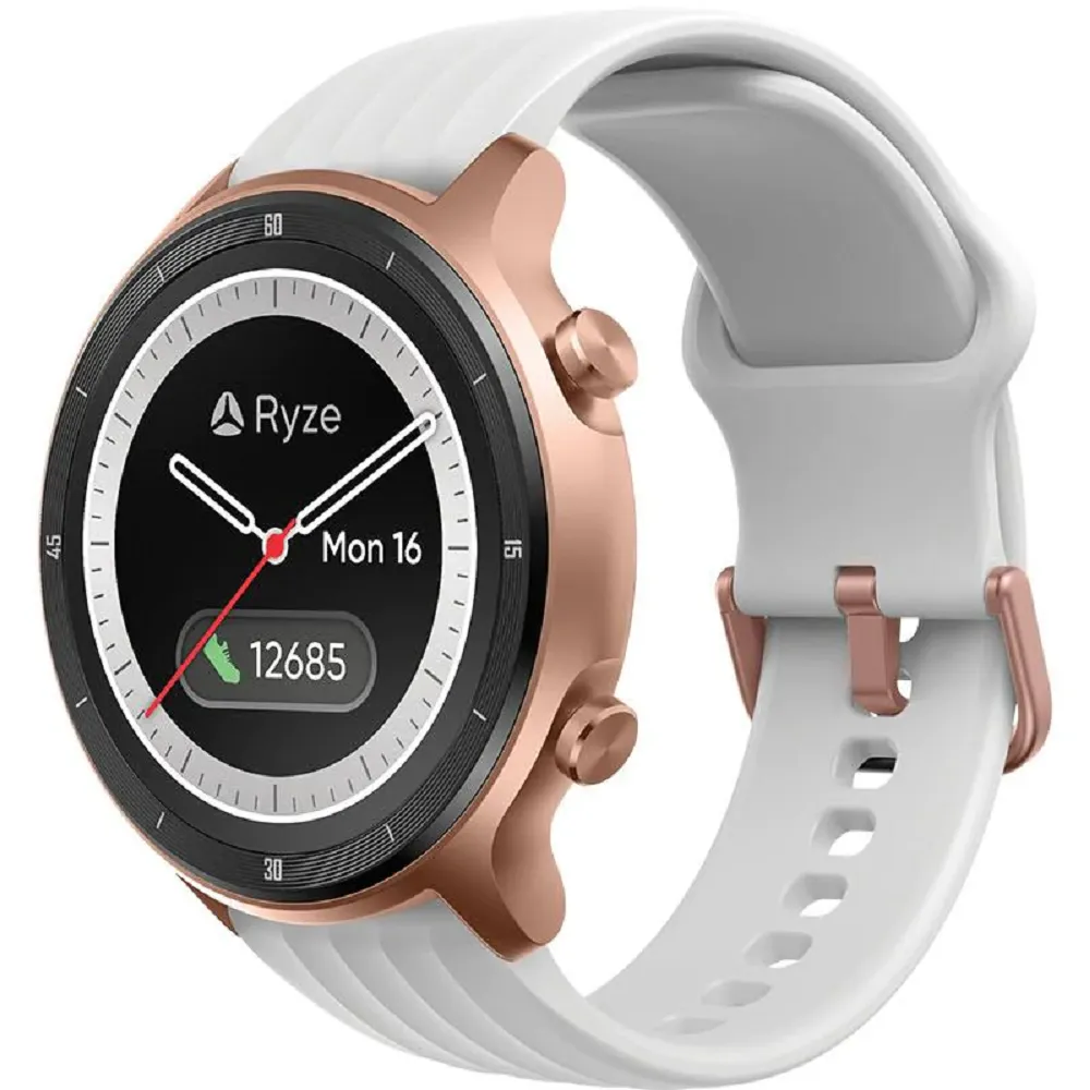 Ryze Flex Smart Watch - Rose Gold with Pink Strap