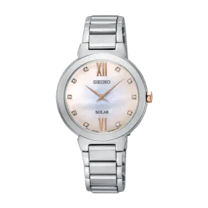 Seiko Solar Diamond Accent Ladies Watch SUP381