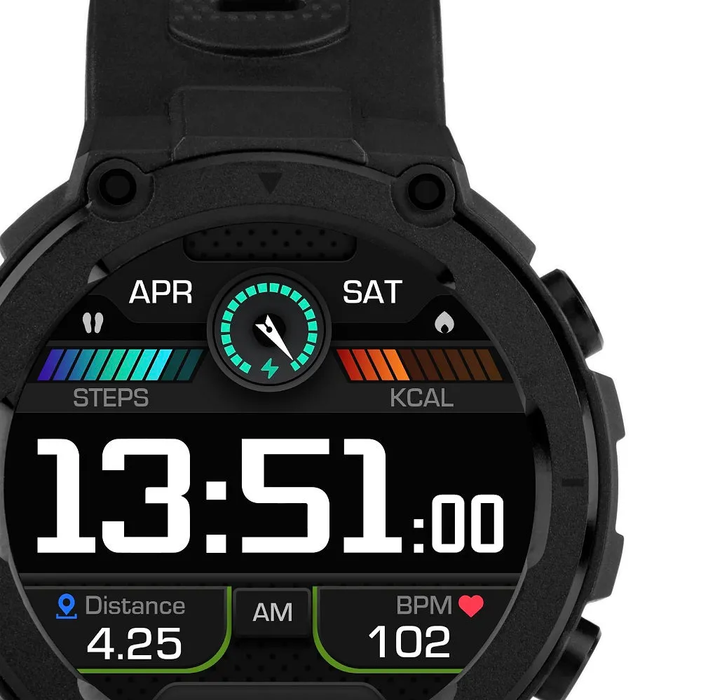 Sekonda Alpine GPS Smart Watch Black Strap 30180