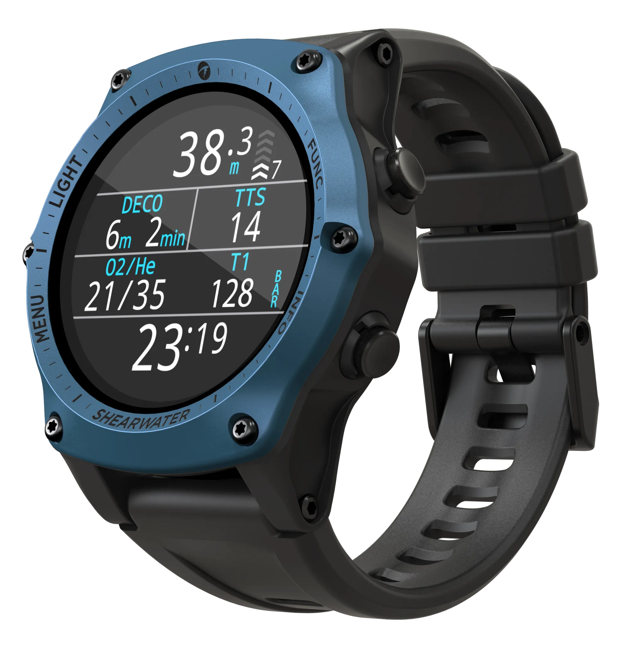 SHEARWATER TERIC DIVE COMPUTER BLUE - SWIFT BUNDLE