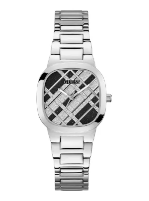 Silver Black Glitz Clash Watch