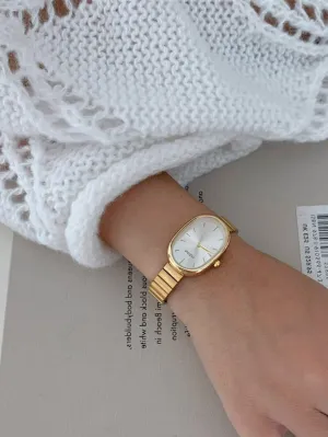 Small Round Quartz Watch - Gold- FD ⚡