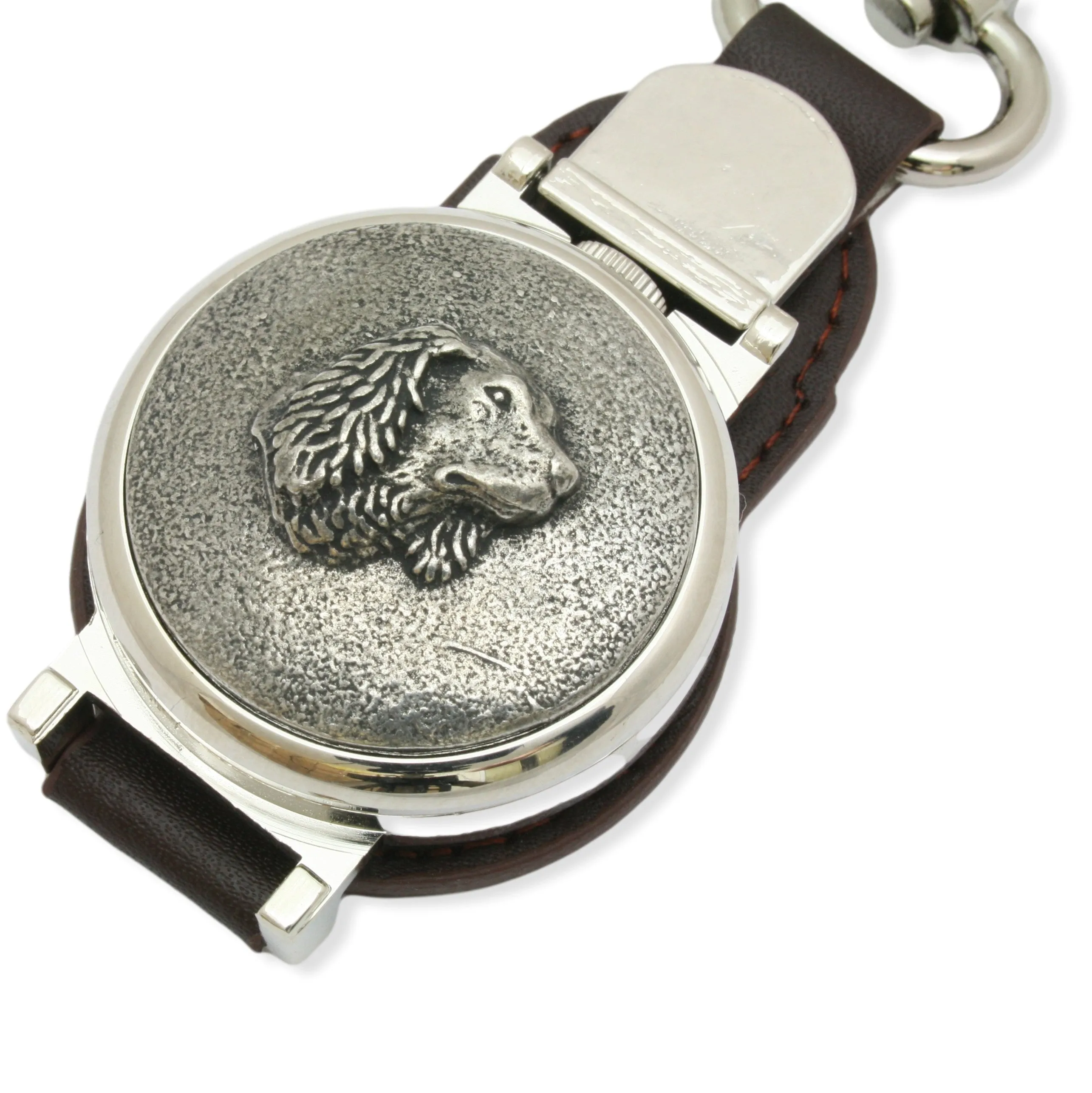 Spaniel Leather Fob Watch With Gift Boxed