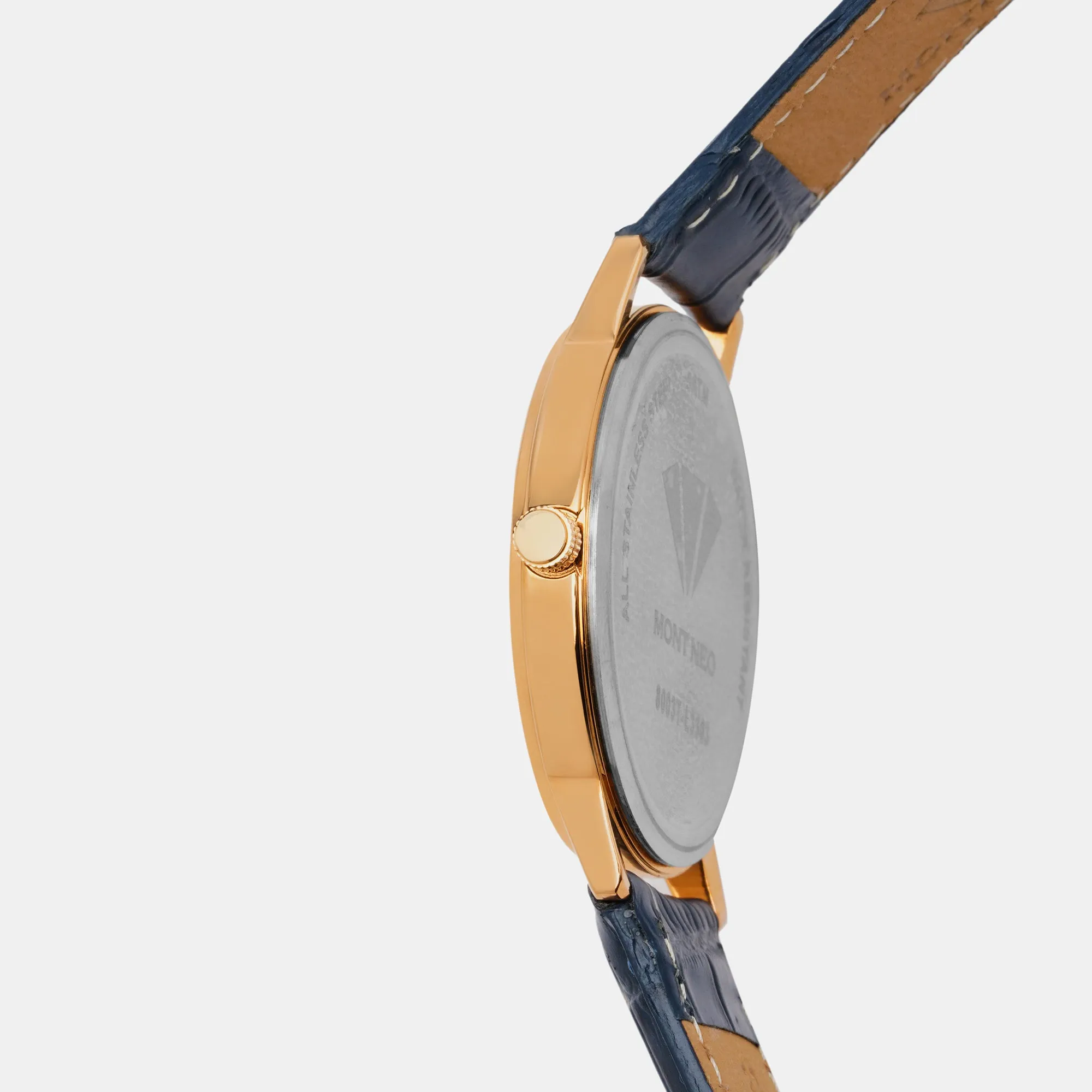Timeless Silver Analog Men Leather Watch 8003T-L3303