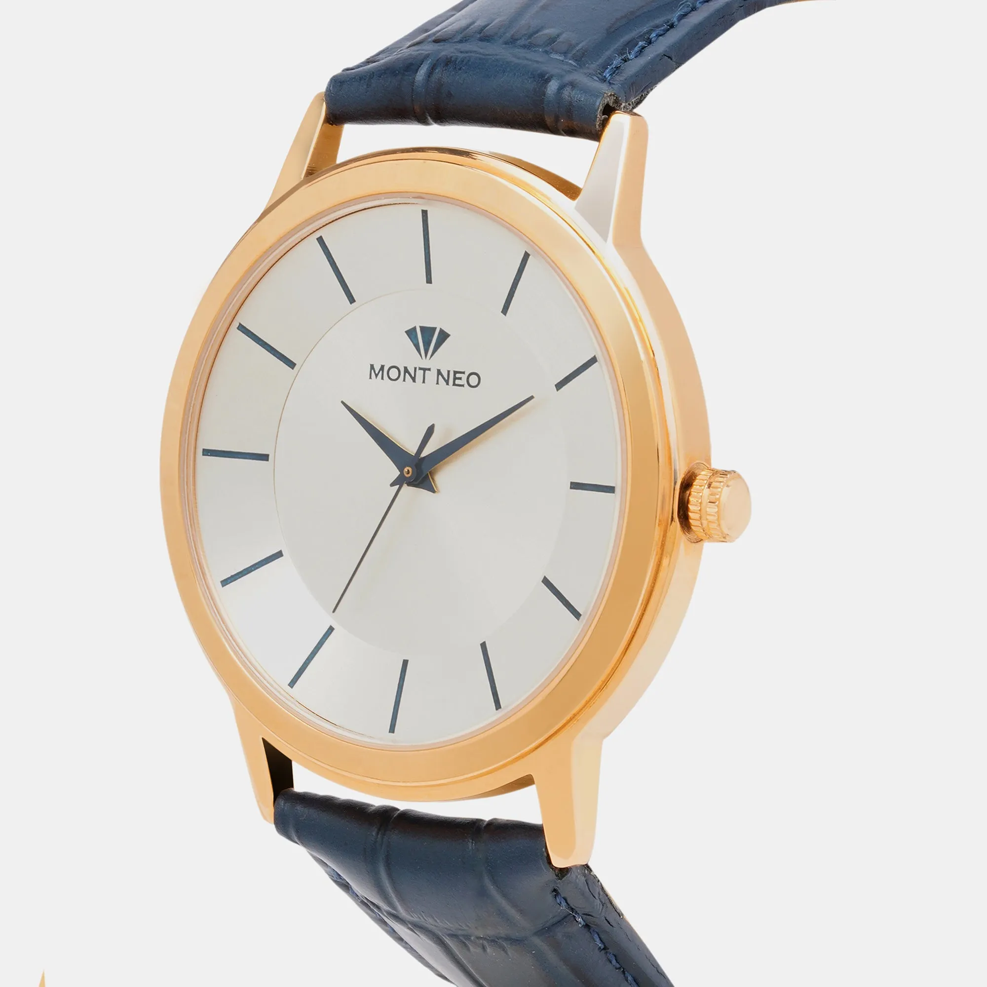 Timeless Silver Analog Men Leather Watch 8003T-L3303