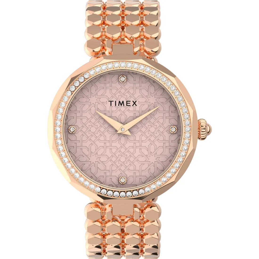 Timex Women 34 mm Size Pink Dial Analog Watch -TW2V02800