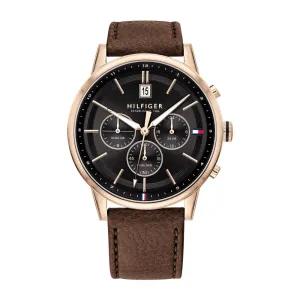 Tommy Hilfiger Kyle Black Brown Watch 1791631
