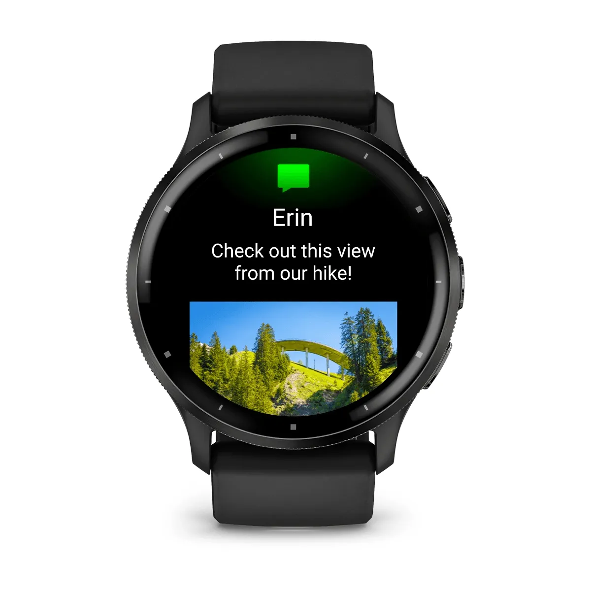 Venu® 3 - Slate Stainless Steel Bezel With Black Case And Silicone Band - 010-02784-01