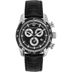 Versace Men 44 mm Size Black Dial Analog Watch- VE2I00121